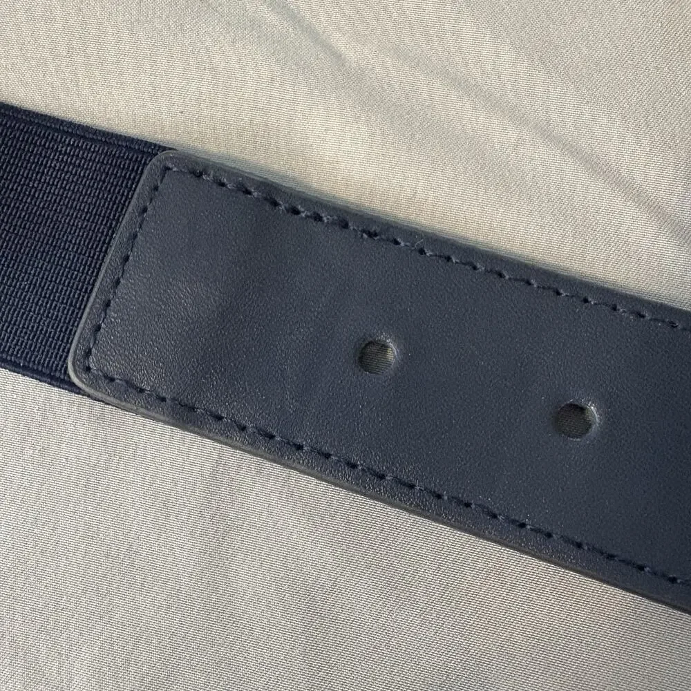 Under Armour Belt One Size Blu Adjustable Elastic Stretch Uniform Baseball Sport